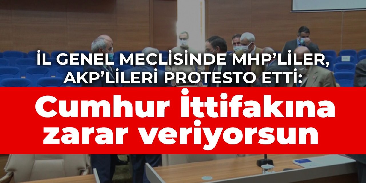 L Genel Meclisinde Mhpliler Akplileri Protesto Etti Cumhur