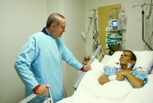 Cumhurbaşkanı Erdoğan, Naim Süleymanoğlu'nu ziyaret etmişti.