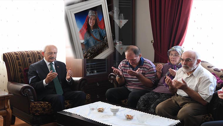 Kılıçdaroğlu'ndan Aybüke Öğretmen'in ailesine taziye ziyareti