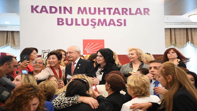 CHP Genel Başkanı Kemal Kılıçdaroğlu kadın muhtarlarla biraraya geldi