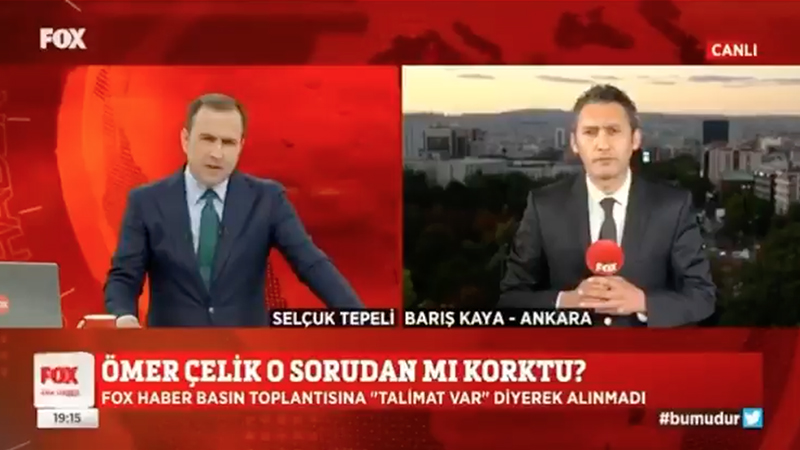 fox tv muhabirine akp den ambargo