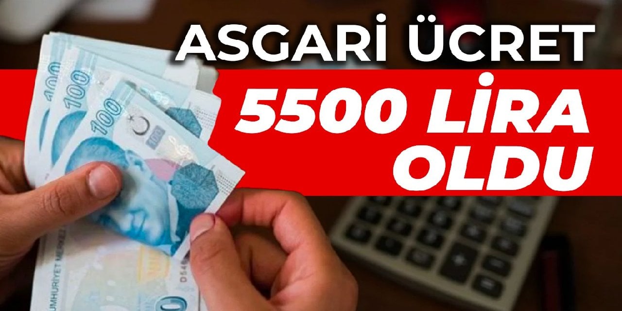 Cumhurbaşkanı Erdoğan açıkladı: Asgari ücret 5500 lira