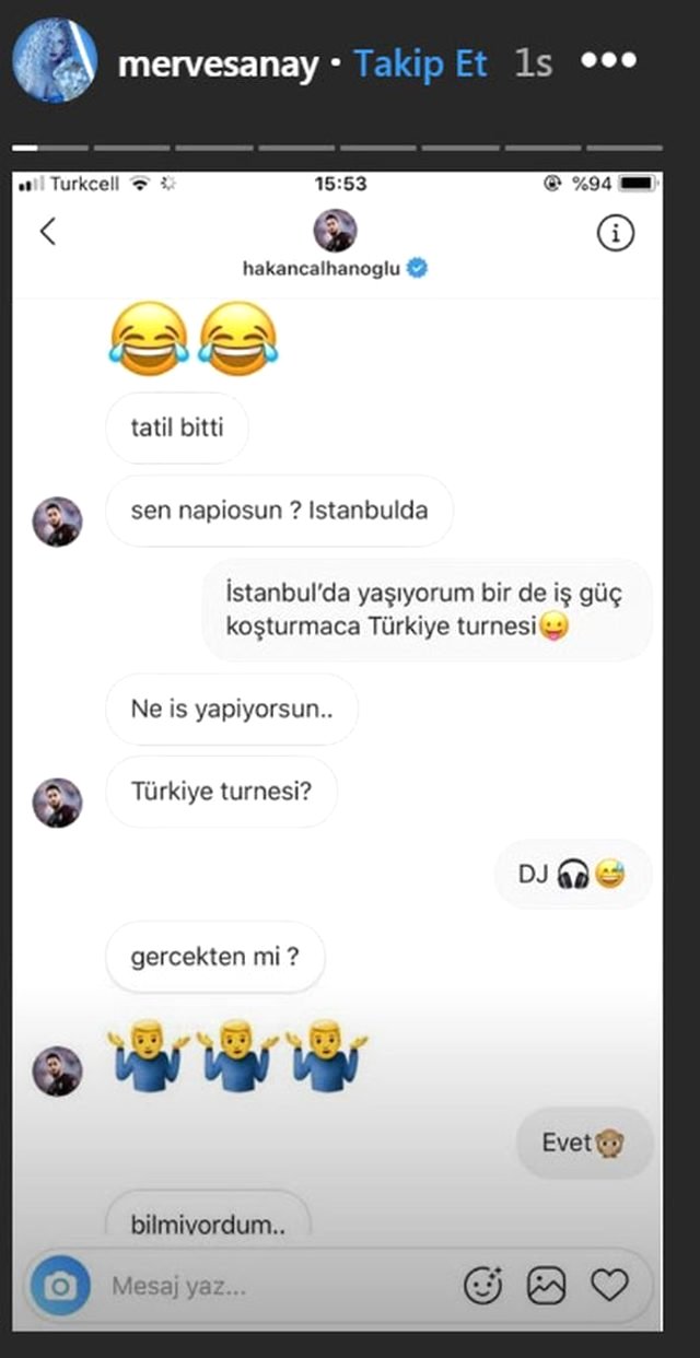 Merve Sanay La Gizli Mesajlari Ortaya Cikan Hakan Calhanoglu Na Esinden Darbe