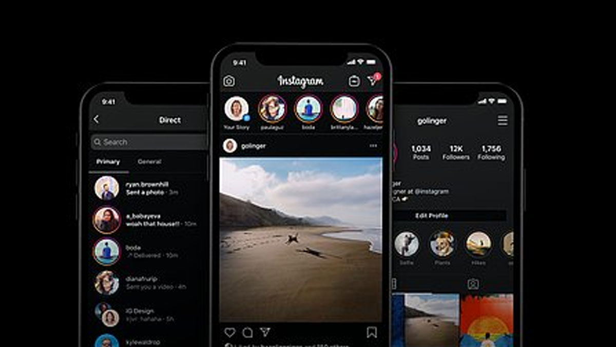  - instagram in android beta surumune karanlik mod geldi bu