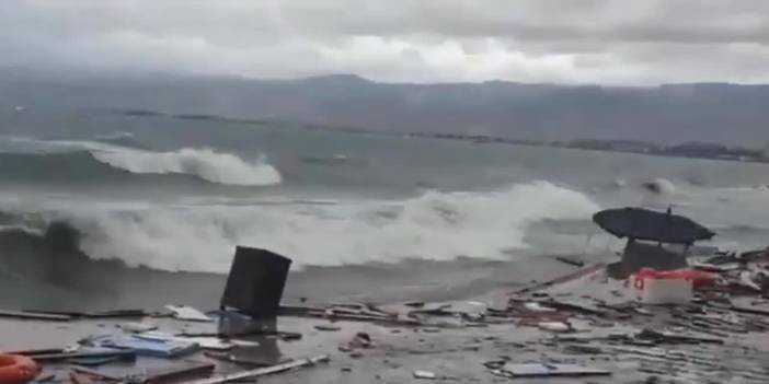 İzmir'i fırtına vurdu: 40'ın üzerinde tekne battı