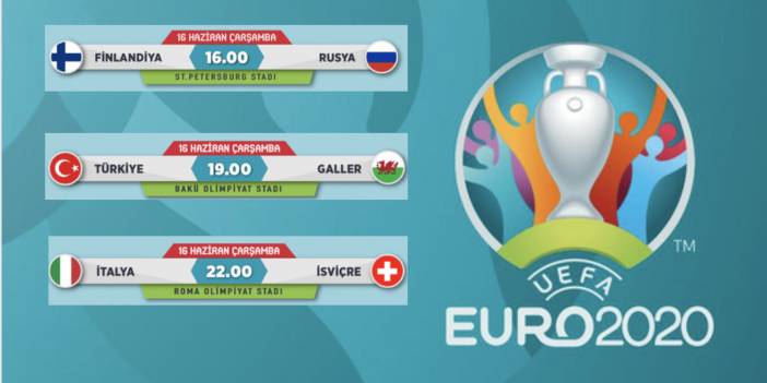 Bugün hangi maçlar var? 16 Haziran Çarşamba Euro 2020