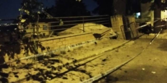 Sarıyer'de önceden boşaltılan 9 katlı binada çökme meydana geldi