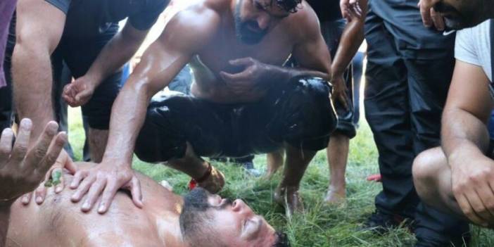 Başpehlivan Recep Kara Kırkpınar'da hastaneye kaldırıldı