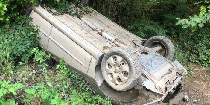 Suyu tahliye edilen göletten çalıntı otomobil çıktı