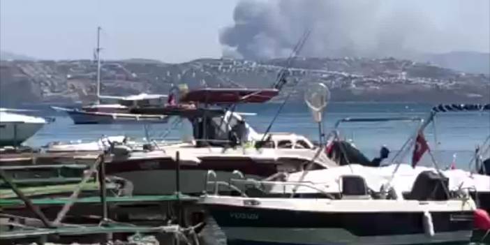 Bodrum’da orman yangını: İki otel boşaltıldı