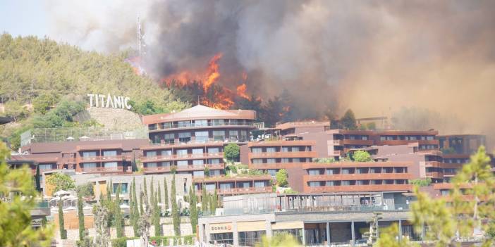 Bodrum’da orman yangını: İki otel boşaltıldı