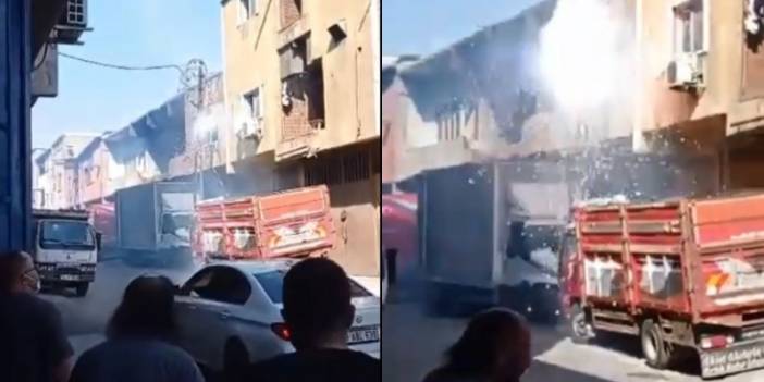 Sultangazi'de elektrik kabloları patladı