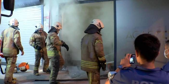 Mobilya atölyesindeki yangında mahsur kalan köpek hayatını kaybetti