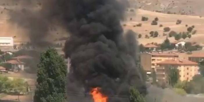 Ankara'da ayran fabrikasında yangın