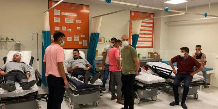 Maske takmak istemeyen hasta yakınları güvenlik görevlilerine sopalarla saldırdı