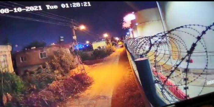 Mersin'de panik anları: Drone petrol tankına çarptı