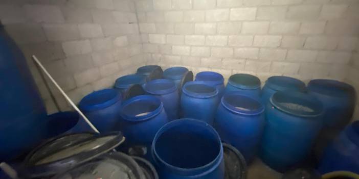 Adana'da 6 bin litre sahte içki ele geçirildi