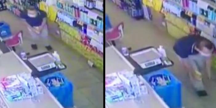 Market çalışanlarının telefonlarını çalıp kaçtı