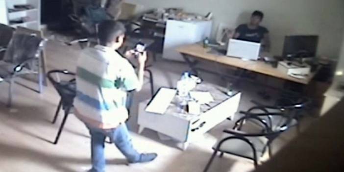 Bir hırsızlık hatırası... hırsızlık için girdiler, o anları ölümsüzleştirdiler