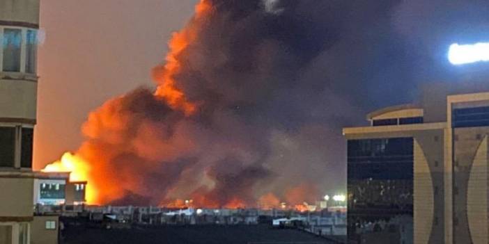 İstanbul'da korkutan yangın! Peş peşe patlamalar yaşanıyor