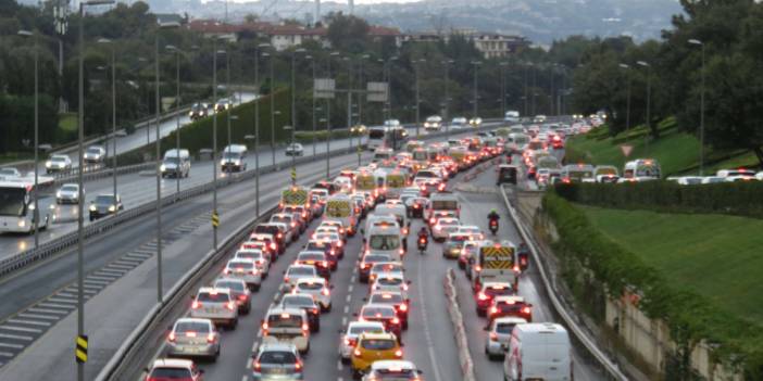 İstanbul'da trafik yoğunluğu