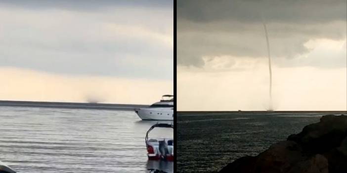 Antalya'da denizde iki hortum oluştu