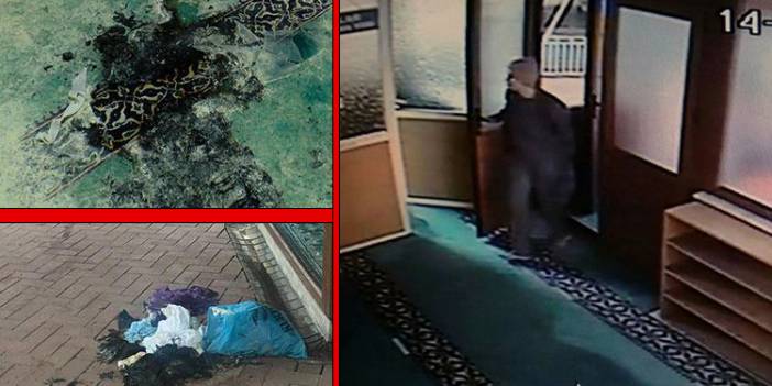 Camiyi yakmaya çalışırken kameralara yakalandı