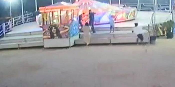 Lunaparkta balerine çocuğunu bindirmeyen görevliye silah çekti