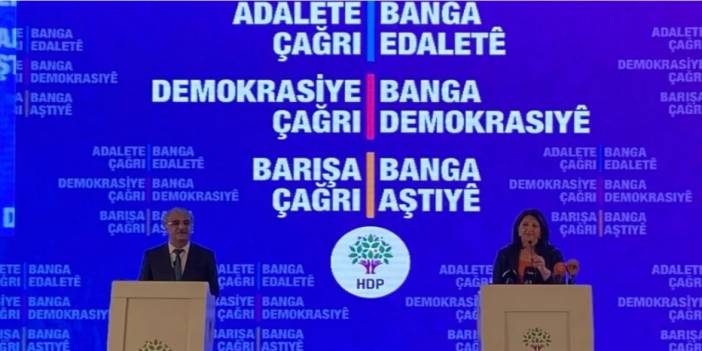 HDP: Herhangi bir ittifak içinde yer almayacağız