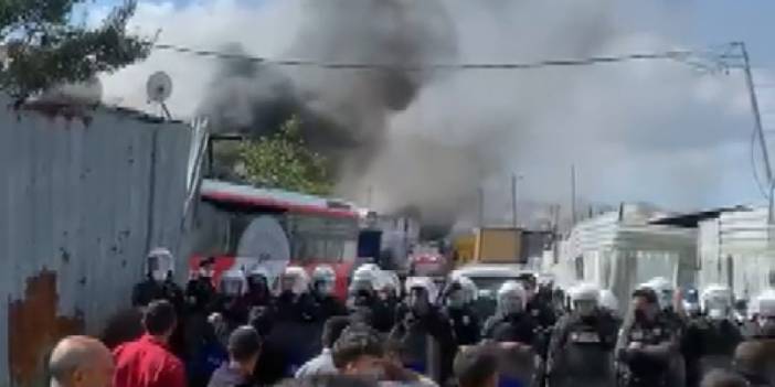 Kağıt toplayıcılarına baskın: Biber gazlı müdahale