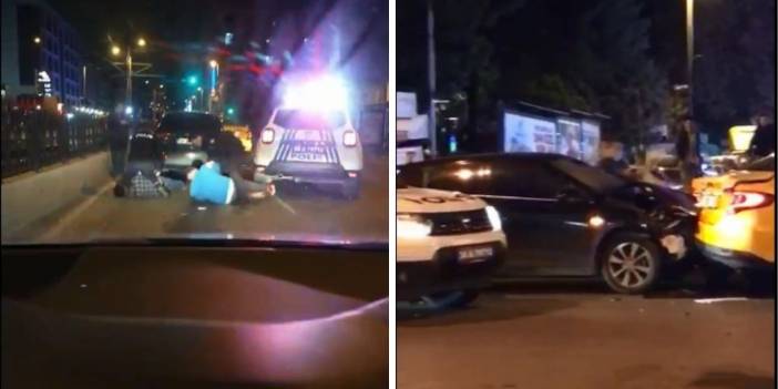 Sultangazi'de polis kovalamacası kazayla bitti: O anlar kamerada