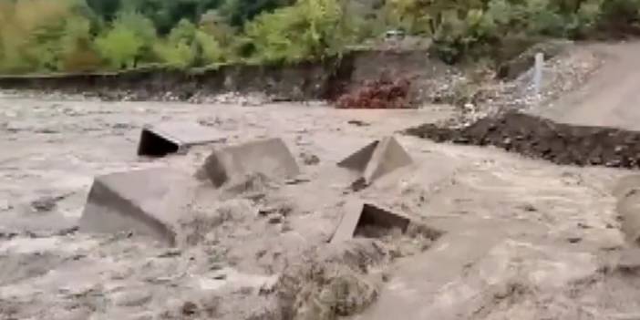 Kastamonu'da sel: Menfezler zarar gördü