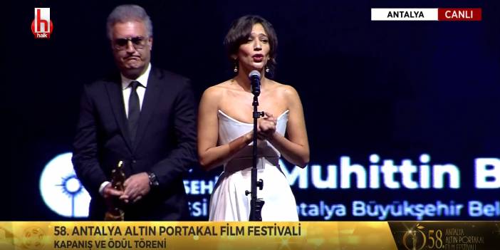 Artık sus mu diyorsunuz? Altın Portakal'da ödül anı sosyal medyaya takıldı