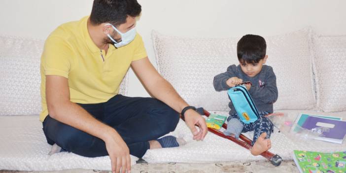 3 yaşındaki Muhammet için protez bacak siparişi verildi