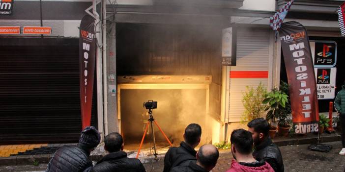 Kağıthane'de iş yerinde çıkan yangın söndürüldü