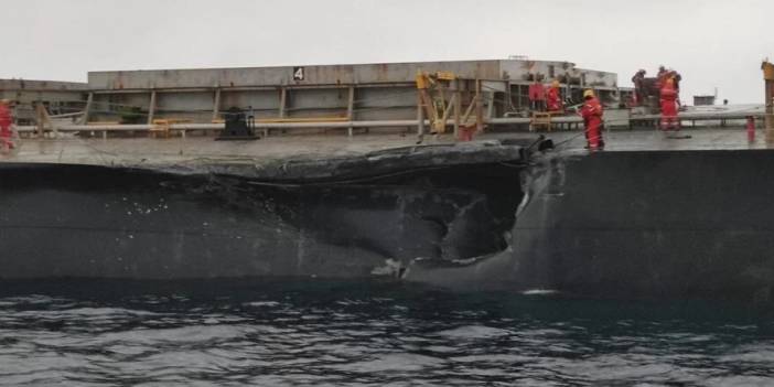 Marmara Denizi’nde iki gemi çarpıştı