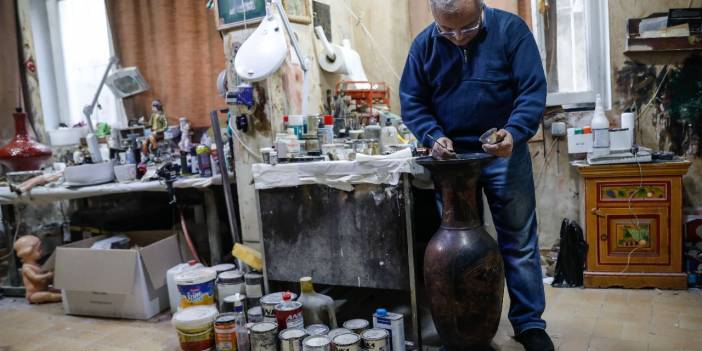 Antika hastanesinde hatıralar tamir ediliyor