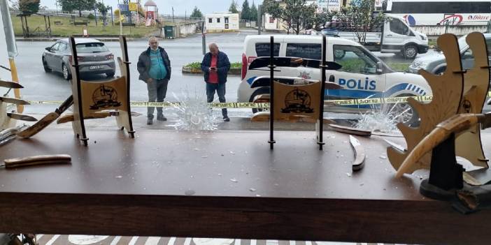 Trabzon'da oda başkanının iş yerine silahlı saldırı