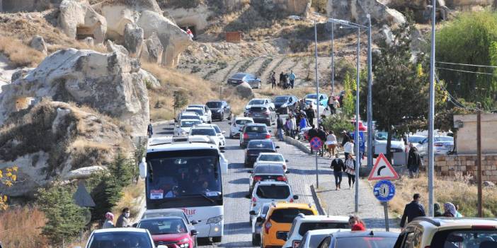 Kapadokya'da bayram yoğunluğu