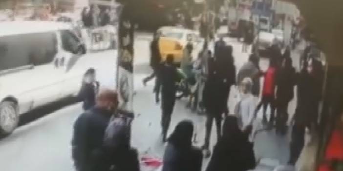 Esnafı dolandırmaya çalıştı, yakalanınca kaldırım taşıyla saldırdı