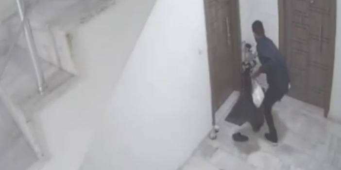 Apartmana giren hırsız, ayakkabıları seçerek çaldı