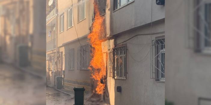 Bursa'da doğal gaz tesisatında yangın çıktı