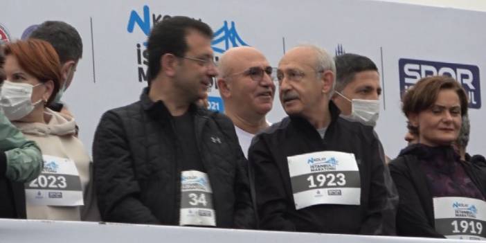 İstanbul Maratonu'nda Millet İttifakı'ndan Cumhur İttifakı'na gönderme