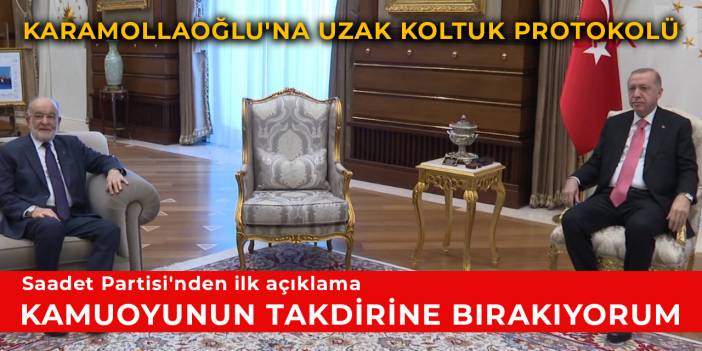 Karamollaoğlu'na uzak koltuk protokolü