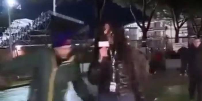 Kadın spikere canlı yayında taciz