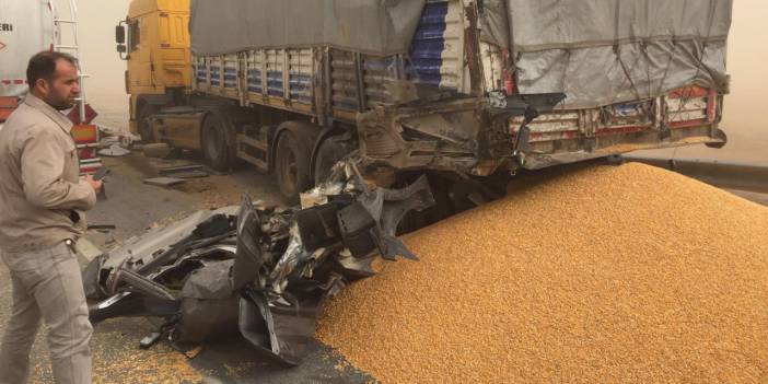 Konya'da kum fırtınası zincirleme kazalara sebep oldu