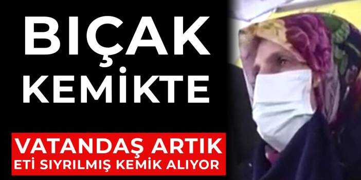 Pazar yerinde 'Bıçak kemikte'