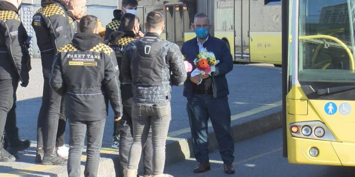 Motosiklet sürücülerinden İETT sürücülerine teşekkür