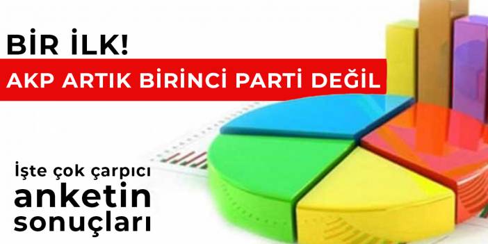 AKP artık birinci parti değil