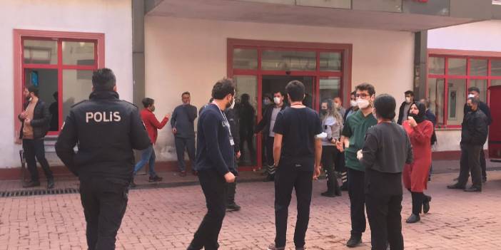 Zonguldak'ta hastanede oksijen tüpü patladı
